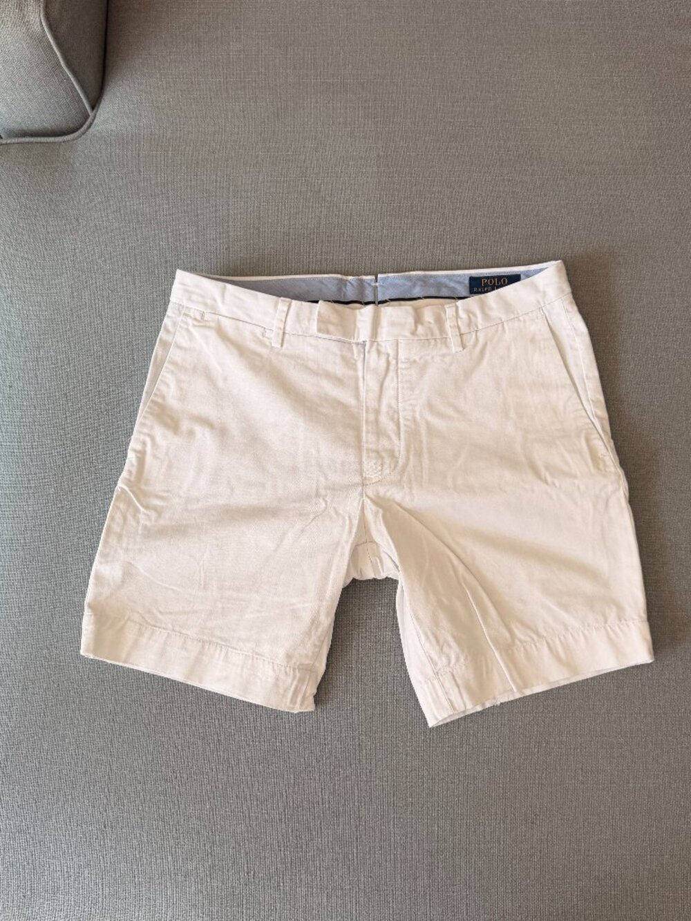 Polo Ralph Lauren Stretch Slim Shorts, White, 31